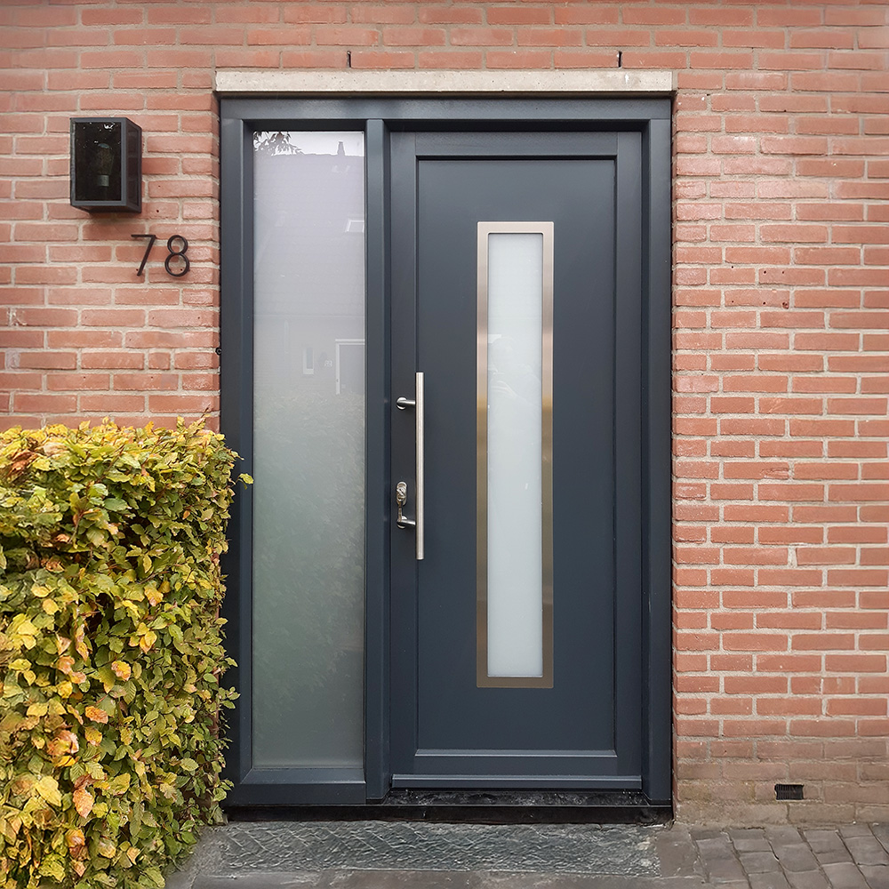 Kunststof deur met zijlicht